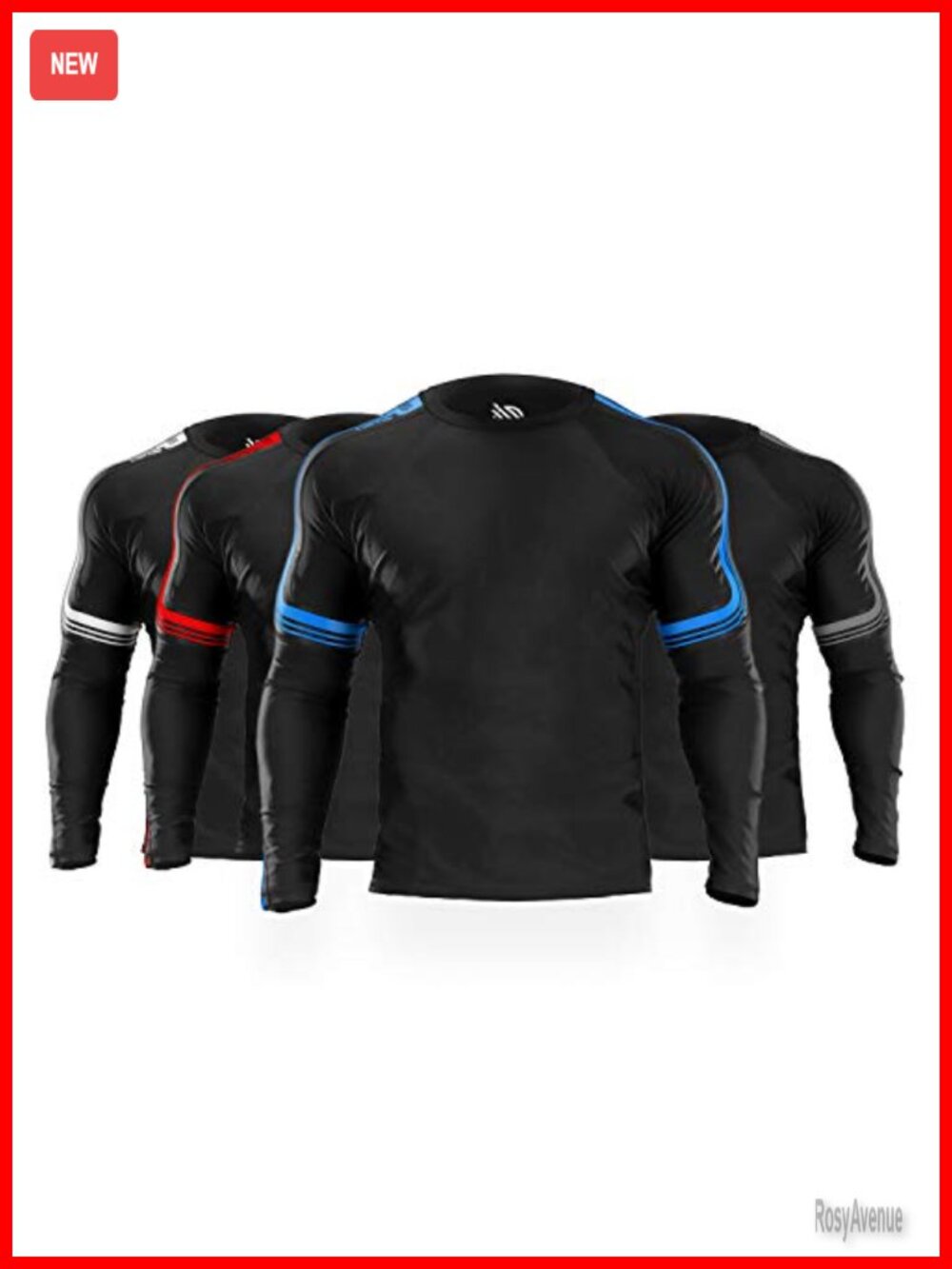 Sanabul Core Long Sleeve Rash Guard Compression MMA BJJ Wrestling Shirt